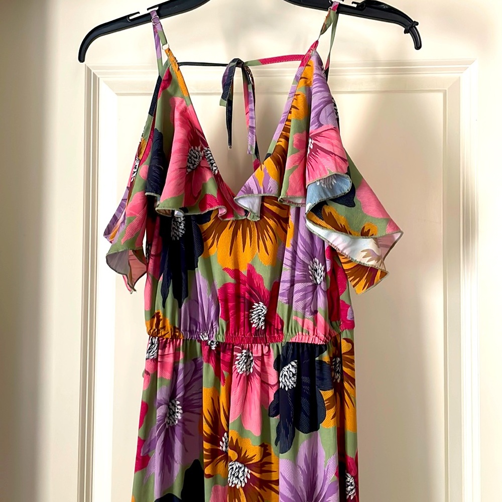 Floral wrap dress